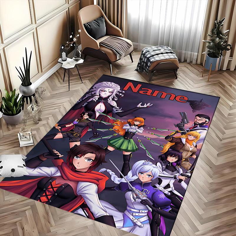 Custom personalization RWBY Volume Area Rug - Perfect For Kitchen, Bathroom,Laundry Room Decor Large Size Available,Gift All Seasons