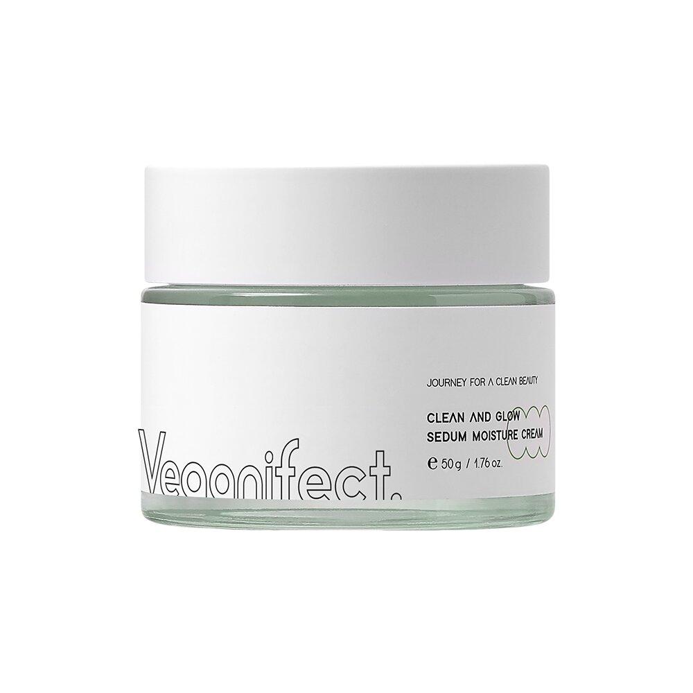Veganifect Clean & Glow Green Sedum Увлажняющий крем 50 г
