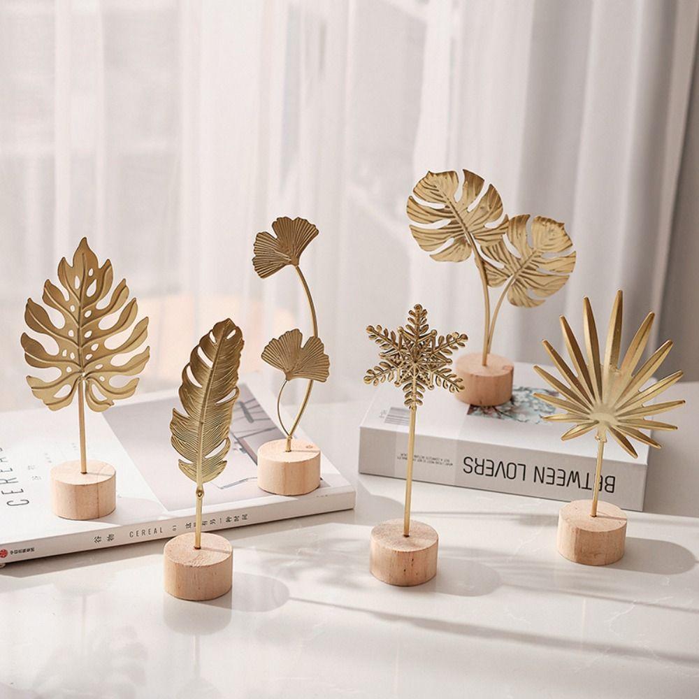 Ironwork Home Decoration Ornaments Golden Room Decoration Fashion Golden Plant Decoration Home