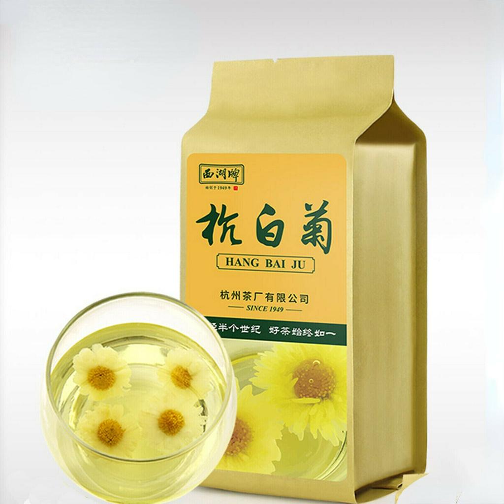 Чай из белой хризантемы Западного озера Ханчжоу, травяной чай Hangbaiju Natural Health Tea 150 г