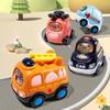 Sound Display Pull Back Car Real Lighting Mini Car Vehicle Models Educational Toy  Children's Toy