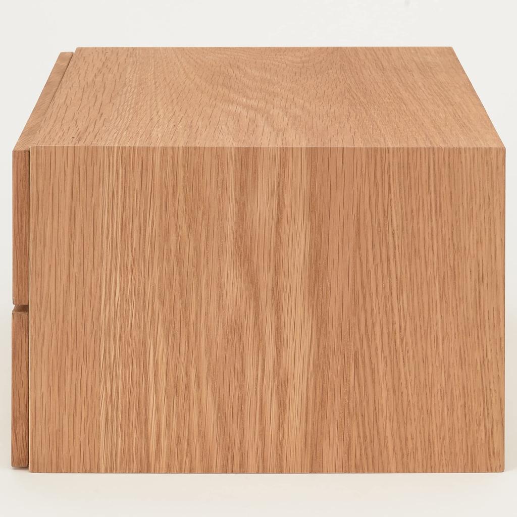 MUJI Комод штабелируемый Ширина 37 x Глубина 28 x Высота Половина 2 ящика Дубовый шпон 12381204 18.5см