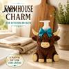 Прочный дозатор для мыла "Шотландская корова", Розовый бант, Многоразовая бутылка для рук, Пластиковая пустая бутылка с помпой для ванной комнаты, Новоселье
