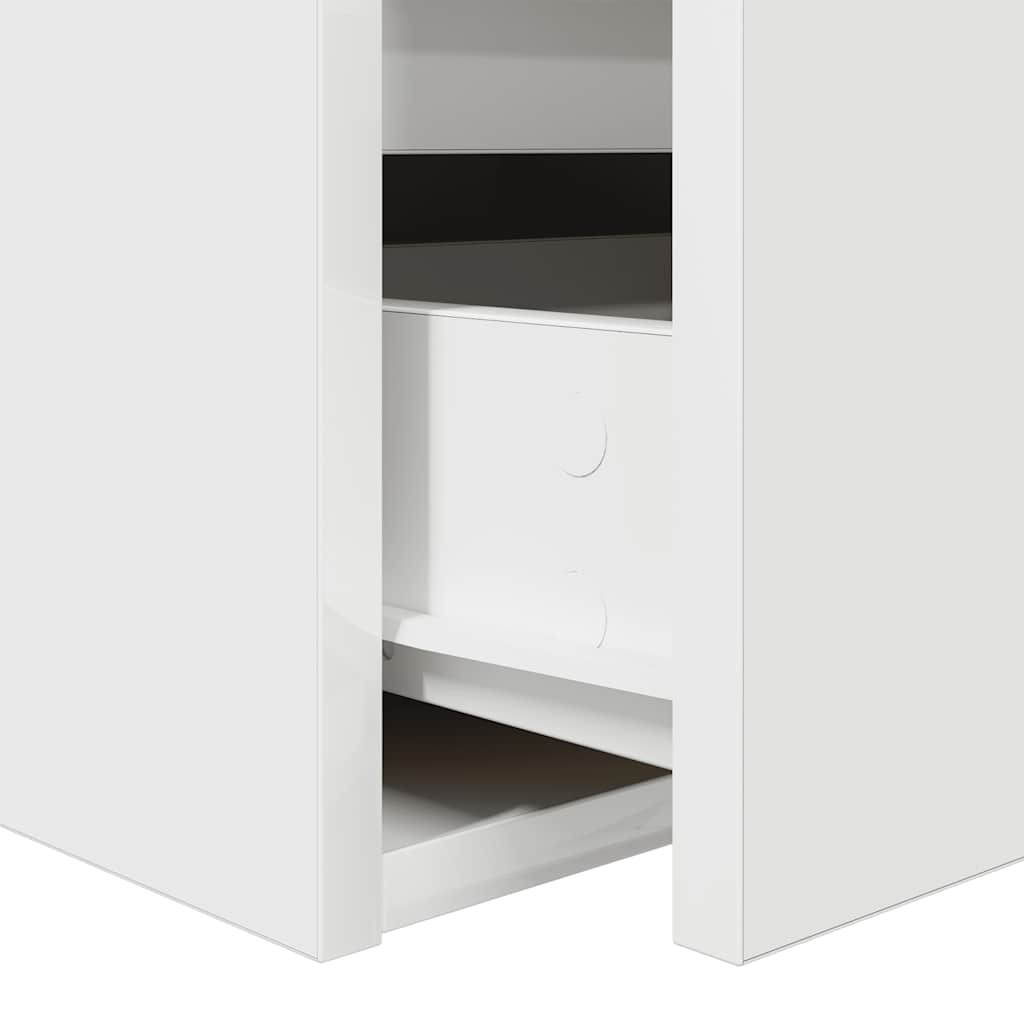 Wall Mounted Nightstand White 38 x 34 x 40 cm