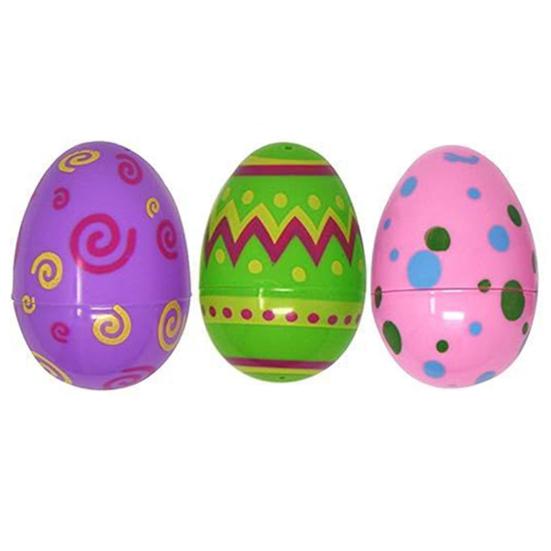 3 шт. пасхальное яйцо яркий цвет мультяшный узор капсула яичная скорлупа шарики-сюрпризы игрушка для праздничного украшения