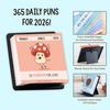 Yousheng 2026 Funny Pun Calendar Daily Tear-Off Desk Calendar with 365 New Puns Jokes And Notes Compact Spiral Bound for Office Home Decor