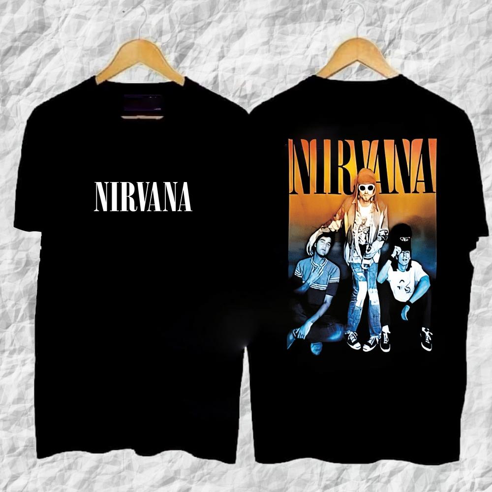 Футболка Rock Band Nirvana Nevermind Тайская Курт Кубен UNISEX Модная Хлопковая С Коротким Рукавом Высокого Качества YK Футболка Мультяшные Топы Футболки