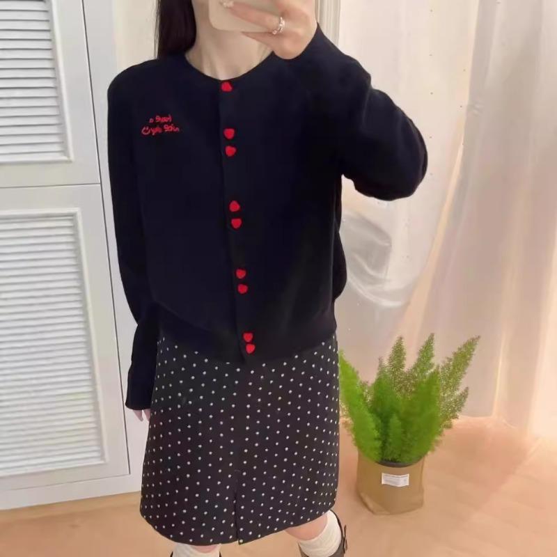 Зимний новый повседневный универсальный кардиган свитер с круглым вырезом на пуговицах свободного кроя женский