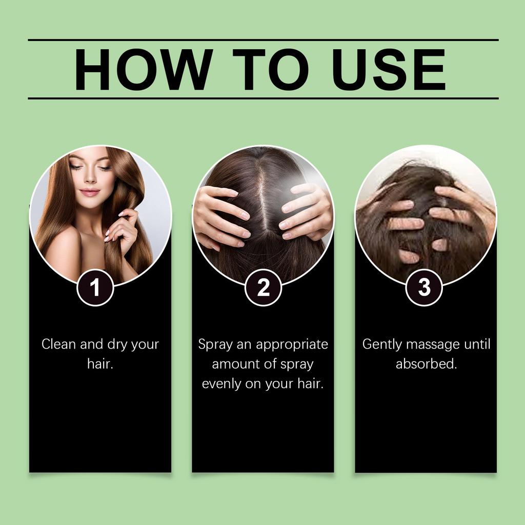 Мятный спрей для волос Питательный увлажняющий спрей Несмываемый спрей для волос Смягчающий спрей для роста волос 50 мл