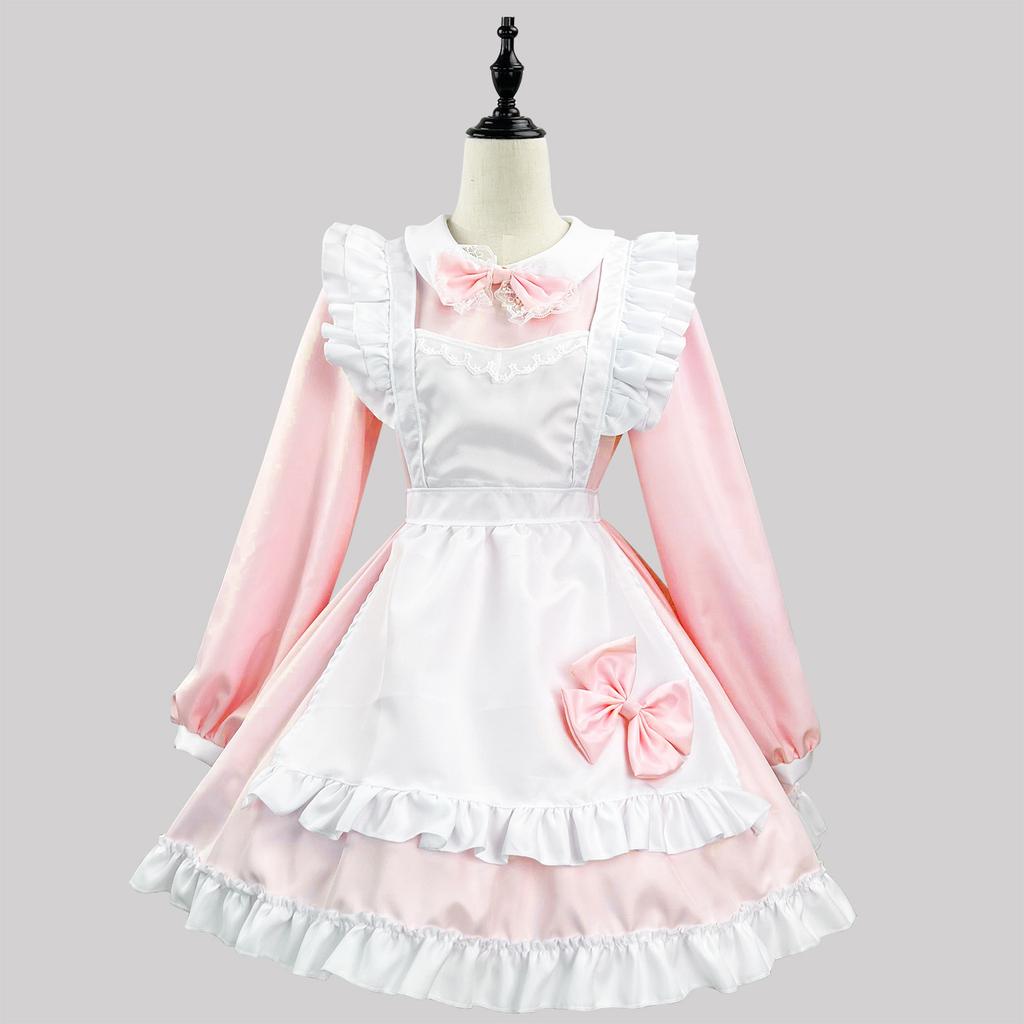 Anime Character Cosplay Original Super Cute Japanese Black and White Maid Costume Long Sleeve Maid Costume Cosplay Performance Costume