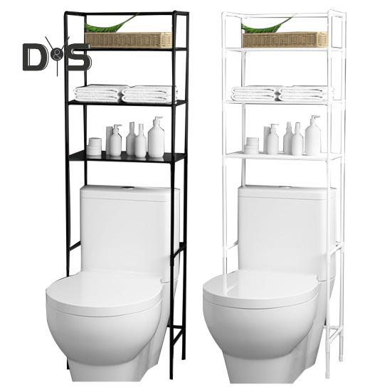 Стеллаж для хранения в ванной комнате, большая вместимость, прочная несущая способность, простая установка, многоуровневая отдельно стоящая полка для хранения над унитазом
