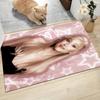 Pink Starry Background Carpet Rug Soft Washable Antislip Home Living Room Sofa Mats Personalized Christmas Rug