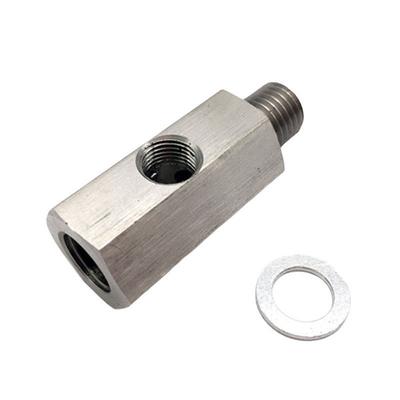 Тройник датчика давления масла 1/8" NPT - адаптер M12X1.5, линия подачи масла для турбины, манометр