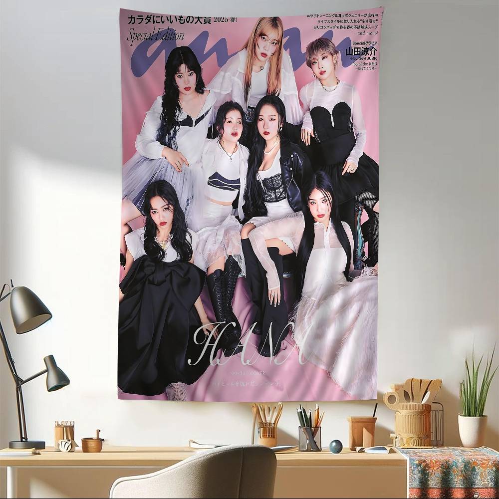 HHANA Kpop Cartoon Tapestry Bohemian Wall Tapestries Mandala Wall Hanging Sheets