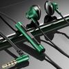 Игровые наушники с тяжелыми басами, HIFI-звук, микрофон с шумоподавлением и усилением басов, проводные наушники 3,5 мм