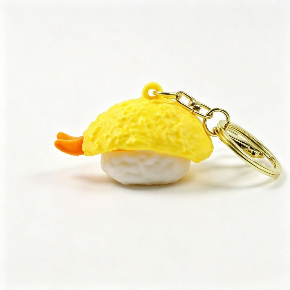3D Printed Nigiri Sushi Keychain PLA Bag Decoration New Sushi Clicker Keychain Keychain Decoration