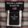 RALPH LAUREN JEANS клетчатая рубашка с длинным рукавом на пуговицах M Серая мужская б/у