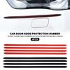Universal Car Door Edge Protection Strips Rearview Mirror Protector Rubber Front Rear Bumper Protector Guard Scratch White Black