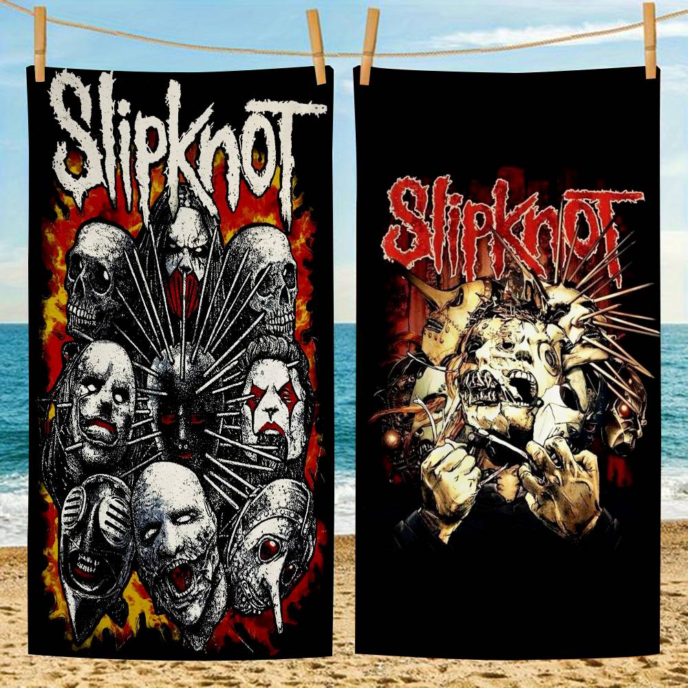Поп-группа S-Slipknot Альбом Аниме Пляжное Полотенце для Купания Мягкое Впитывающее Салфетка Детские Подарки для Детей Путешествия Кемпинг Тренажерный Зал