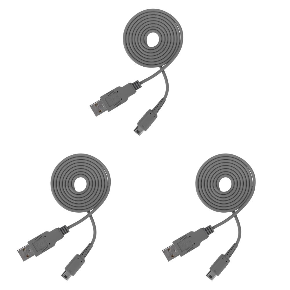 1/2/3Pcs USB Charging Cable for Nintendo WII U Game Controller Data Power Charger Wire Cord Gamepad Console Power Supply Lines
