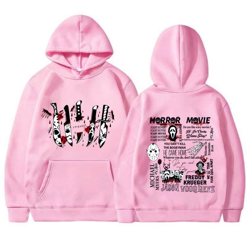 Friends Knife Horror Movie Halloween Hoodies Causal Unisex Hoodies