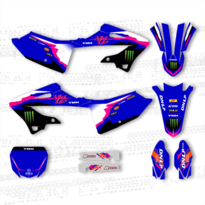 MCHMFG Team Graphics Decals For YAMAHA YZ125 YZ250 YZ 125 250 2024 Dirt Bike Stickers Kits