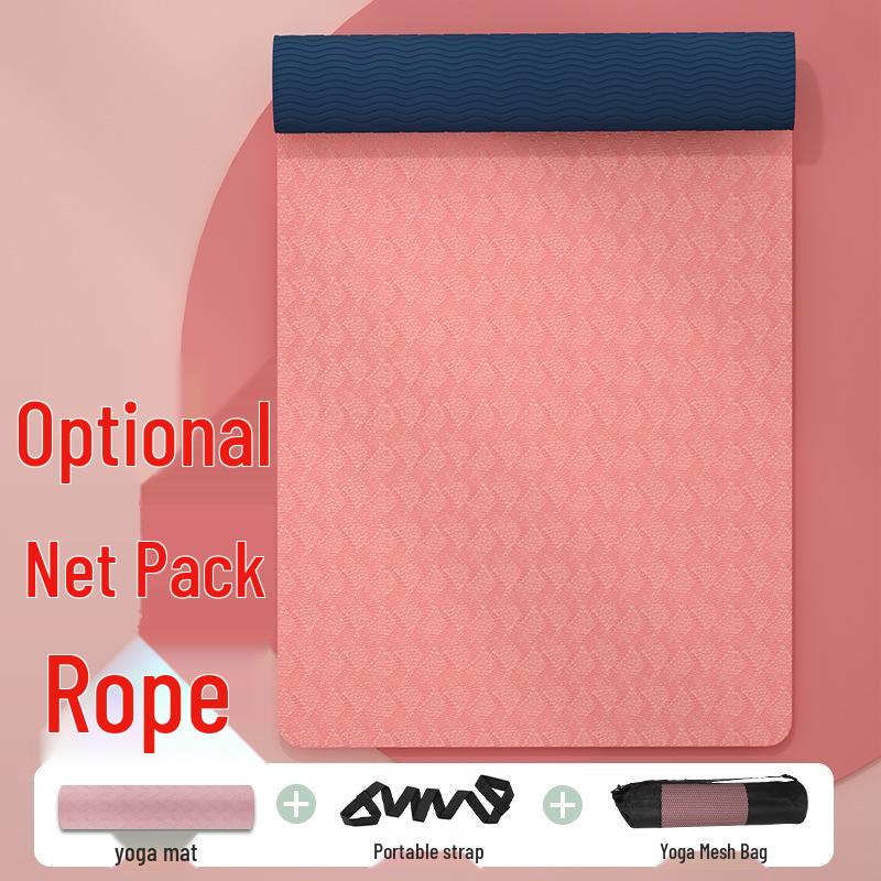 Thickened Non-Slip Fitness and Yoga Mat for Home Use – Extra Wide and Long for Men and Women