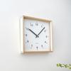 KATOMOKU Квадратные часы Кленовые настенные часы с непрерывной секундной стрелкой H. км-37HM Рука, Прибл.. 25,7 см (кварцевый)