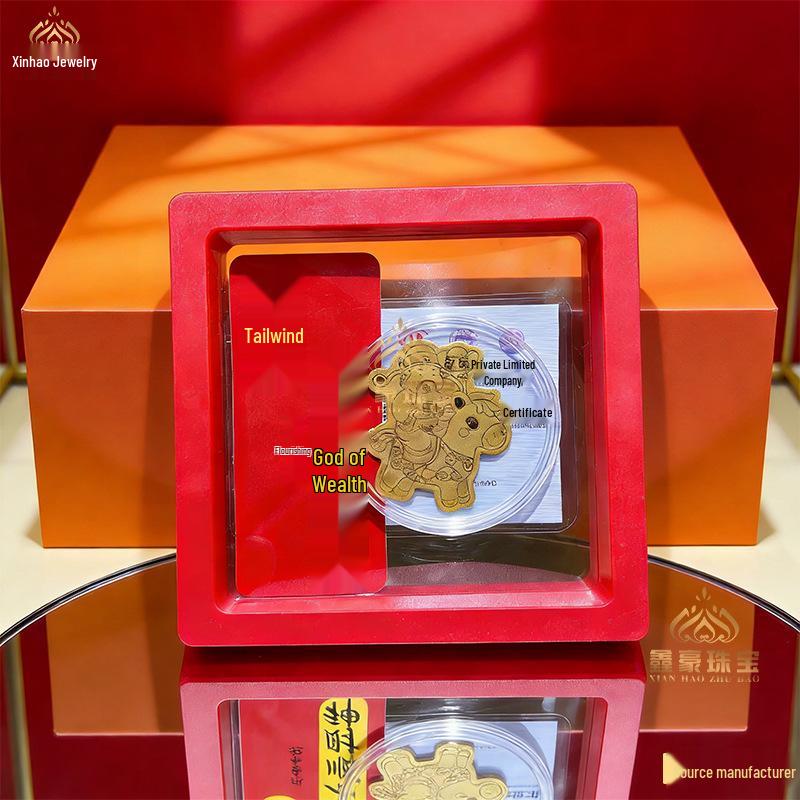 Pure Gold Persimmon Ruyi Phone Sticker - Attract Wealth & Fortune