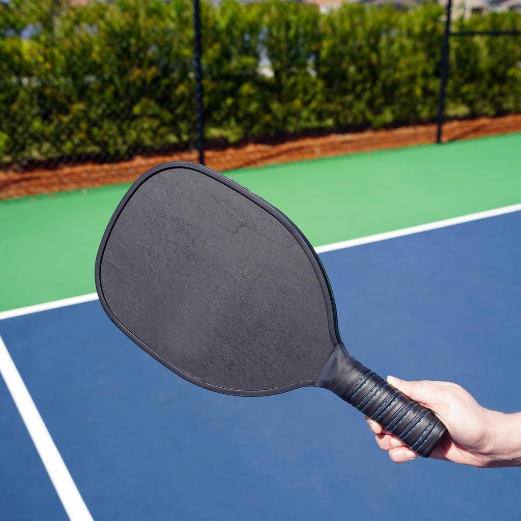 PATIKIL Ракетка для пиклбола Прямоугольная Резиновая Ракетка для пиклбола Бар для удаления пыли Черный 10x5x2.5см Ластик, 5-компонентный очиститель,