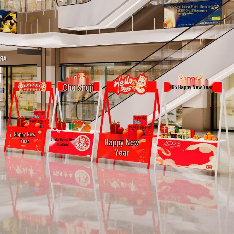 Wrought Iron Foldable Outdoor Market Stall Display Stand