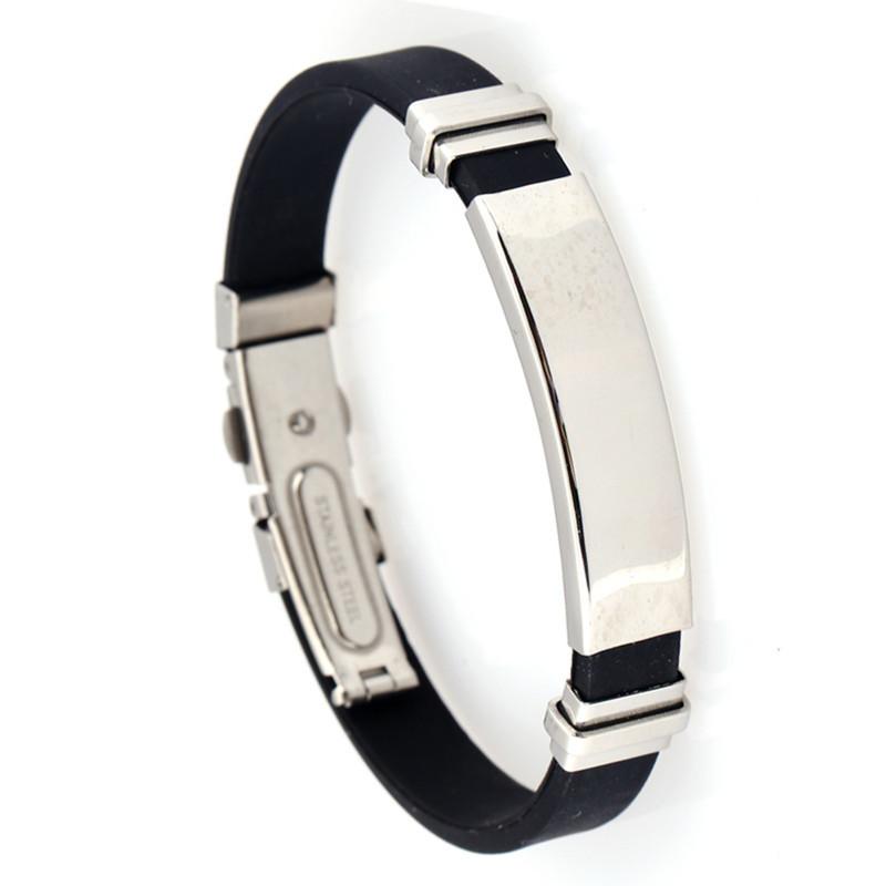 Titanium Steel Bracelet Bracelet, Popular Silicone Fashion Bracelet Bracelet, Stainless Steel Adjustment Bracelet