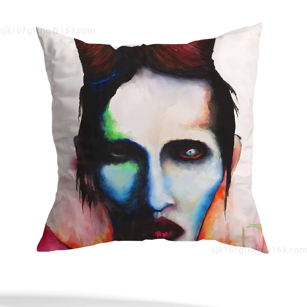 M-Marilyn Manson наволочка для подушки наволочка для диванной подушки в гостиной наволочка для подушки на кровать в спальне домашний декор