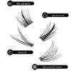 Multi Size Individual Lash Clusters Soft PBT Material Lash Cluster Kit  For Beginner