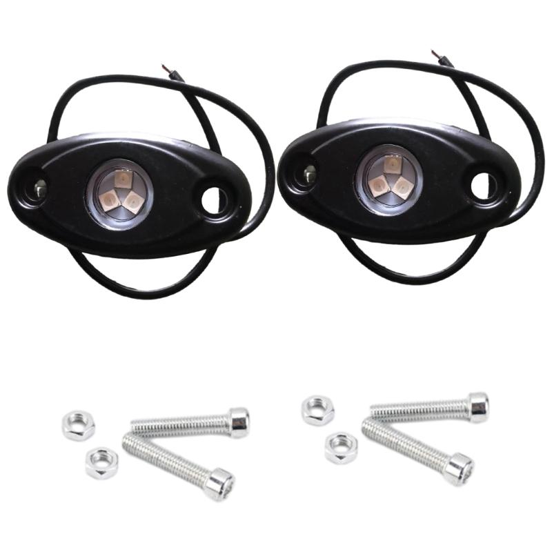 Автомобильные аксессуары светодиодные фары Rock Lights 9 светодиодов Underglow Lights IP67 водонепроницаемые лампы Trail Rig для пикапов грузовиков