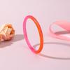 4Pcs/Set Multicolor Resin Bracelet Semi Transparent Punk Bracelet Set Acrylic Cuff  for Teenagers