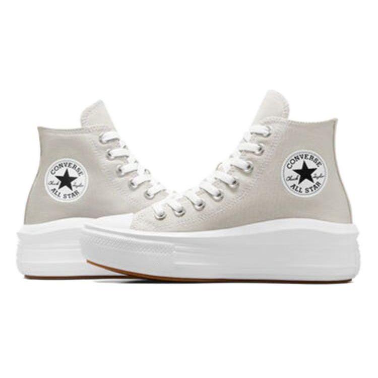 Converse Кеды на платформе Chuck Taylor All Star Move High Бежевый Белый Женские Canvas A07579C