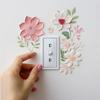 Beautiful Flowers Switch Wall Sticker PVC Removable Waterproof Sticker for Bedroom Bathroom Living Room Home Decoration Stickers