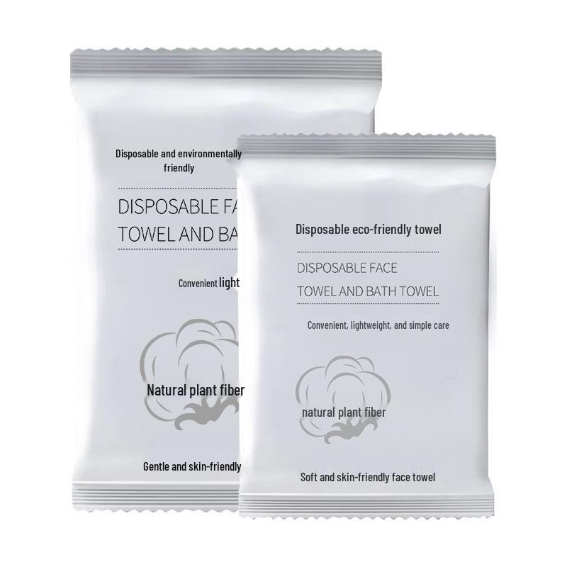 Disposable Thick Bath Towels Set - Large, Individually Packaged for Adults & Pets