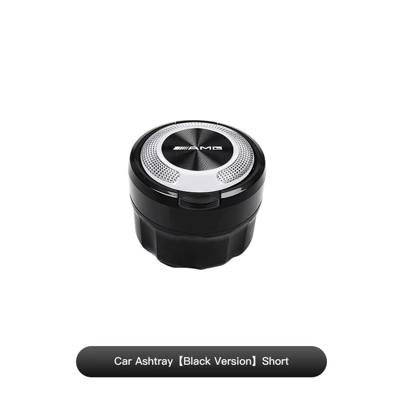 AMG Car Ashtray With Lid Ceramic Inner Liner Flame Retardant For Mercedes Benz AMG W203 W206 W220 W205 W211 W212 W201 W168 GLC. QF0