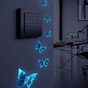 12 шт. светящиеся бабочки настенные наклейки современный стиль 3D светящиеся наклейки наклейки для украшения дома