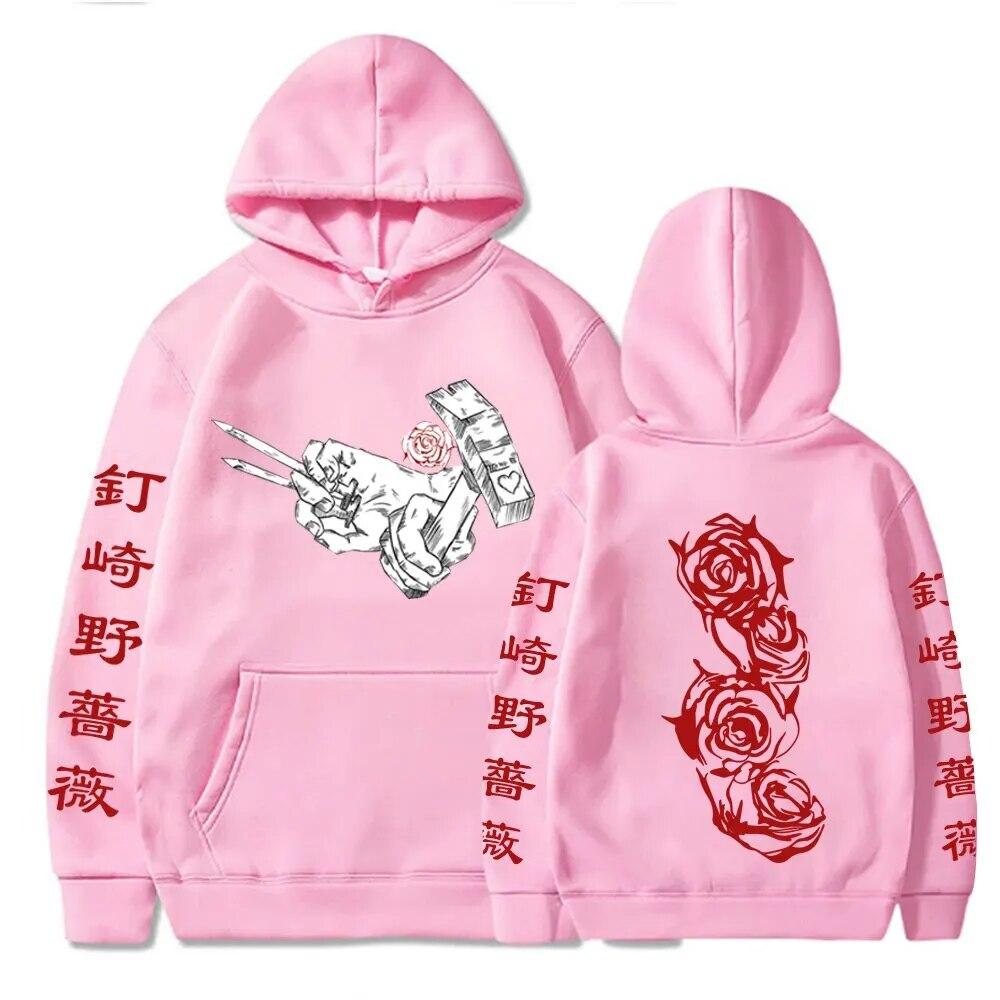 Новые толстовки с капюшоном для дзюдзюцу кайсен, каваи, манга, Кугисаки Нобара, пуловеры с графикой, унисекс, Харадзюку, хип-хоп, уличная толстовка