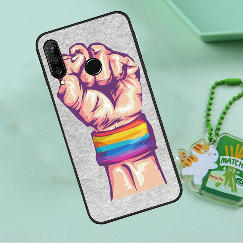 Радужный Гей ЛГБТ Палец Для Huawei Nova 8i 11i 12i 12s 9 10 SE Y90 Y60 Y70 Y72 Y61 Y91 P20 P30 P40 Lite P60 Pro Чехол