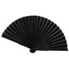 Черный ручной веер, винтажные складные веера, сувениры для свадебной вечеринки, складные декоративные веера для танцевальной домашней вечеринки