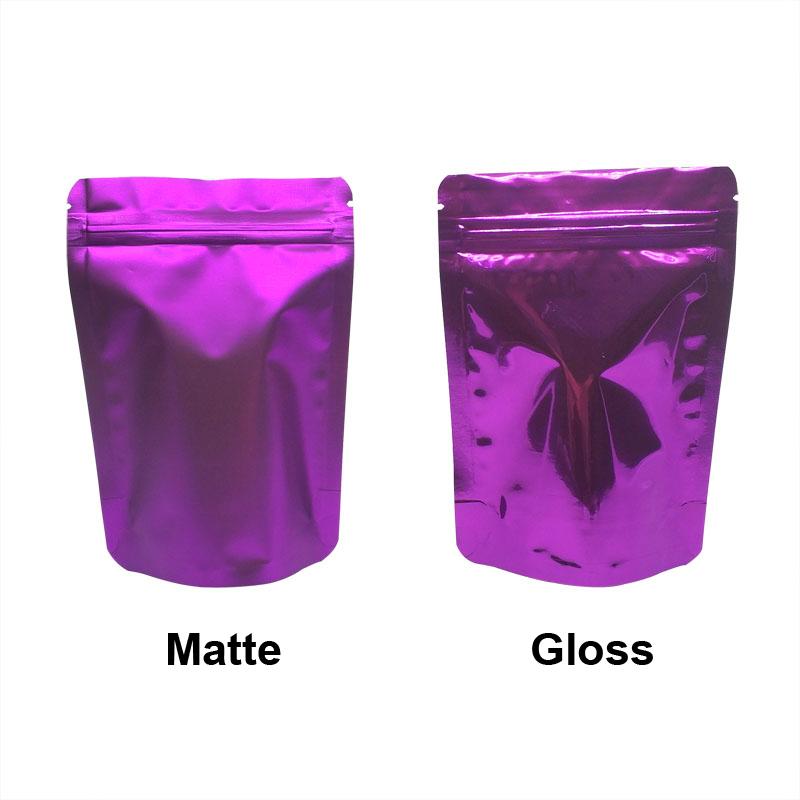 100 шт. цветных стоячих пакетов из фольги с застежкой-молнией, стоячие пакеты из алюминиевой фольги, пакеты для хранения продуктов с застежкой-молнией, бесплатная доставка