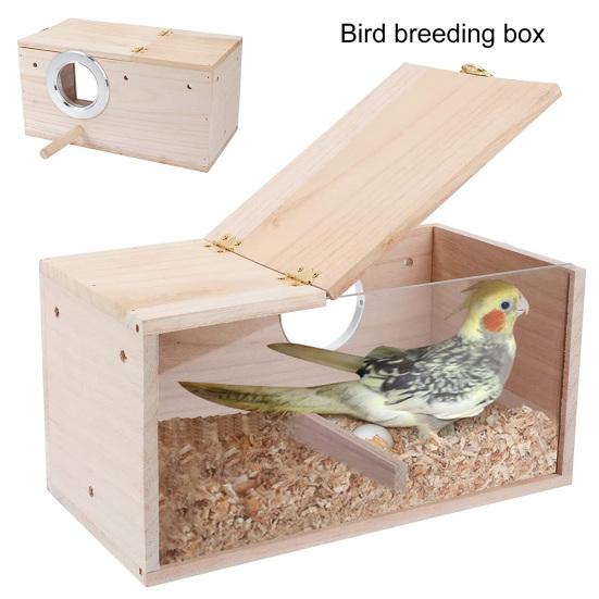 1 Set Bird Breeding Box Transparent Smooth Edges Outdoor Bird Parrot Parakeet Cockatiel House Garden Supply