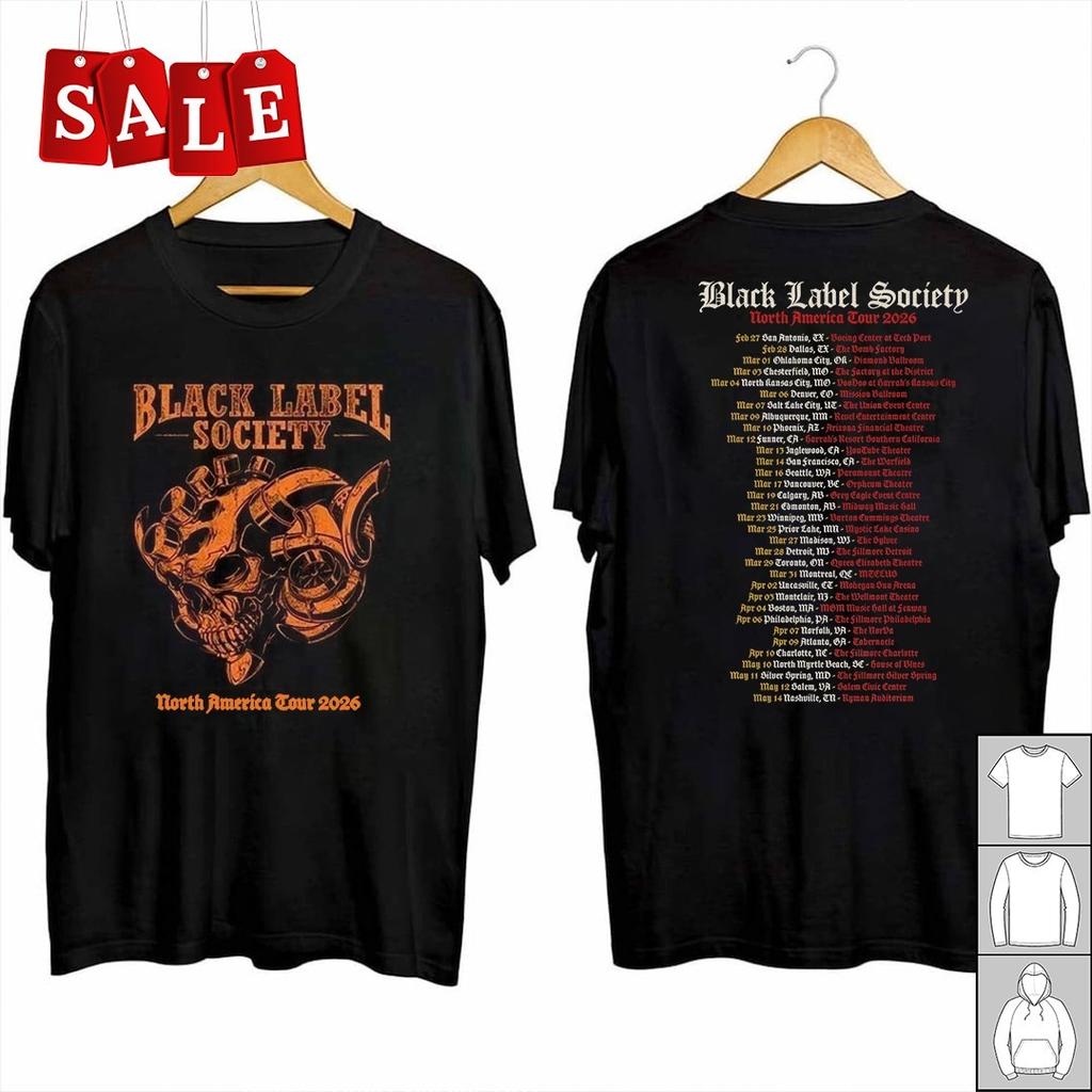 Новая рубашка Black Label Society Plots 2026 Североамериканская S-5XL MD720