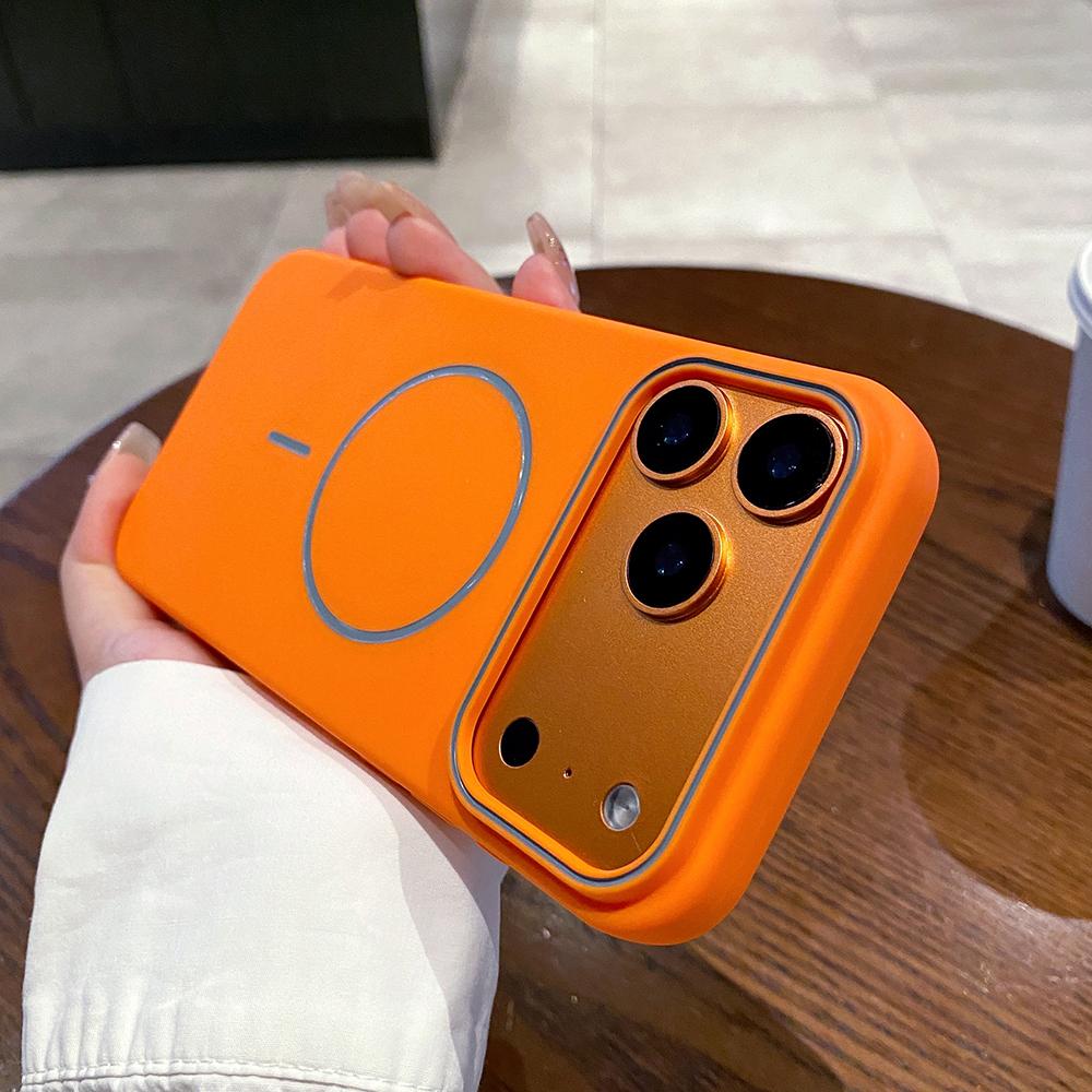 Магнитный Матовый Мягкий Чехол Для Телефона Для iPhone 18 17 Pro Max Air 16E 16 15 14 13 12 11 Для Magsafe Ударопрочный Чехол Для Беспроводной Зарядки