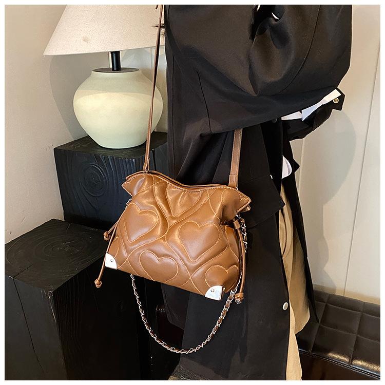 Модная сумка-ведро на осень и зиму, ретро-ромб, простой и нишевый выбор.