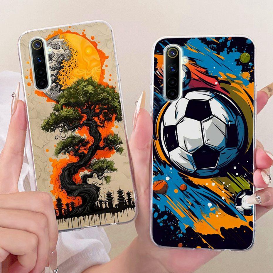 Модный крутой чехол для Realme 6 6Pro Мягкий силиконовый ТПУ задняя крышка для Realme 6 Pro Realme6 Чехлы для телефона